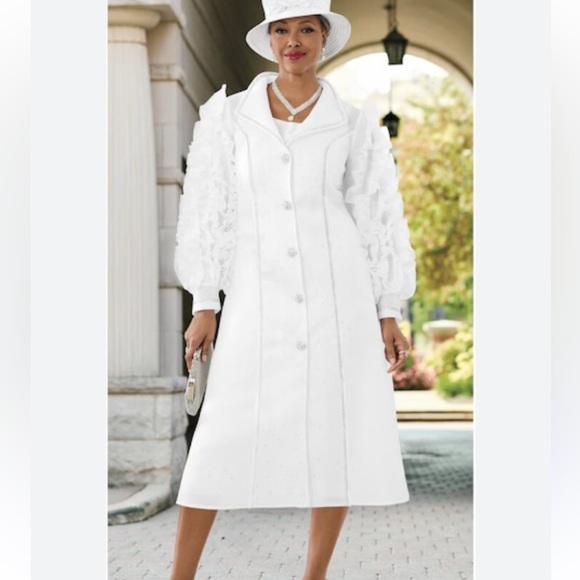 Ashro Ruffle-Sleeve Jacket with Rhinestone Accents - Picture 1 of 3